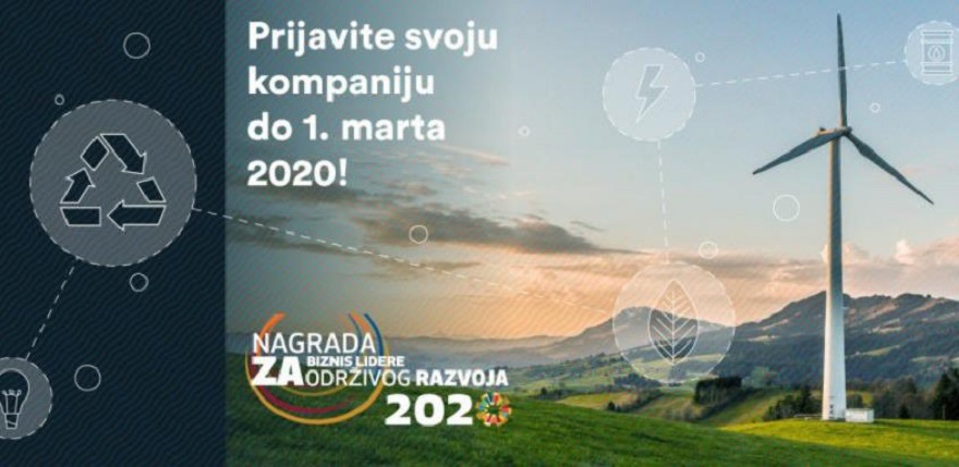 Poziv firmama iz privatnog sektora u BiH za slanje aplikacija za Nagradu za biznis lidera održivog razvoja 2020.