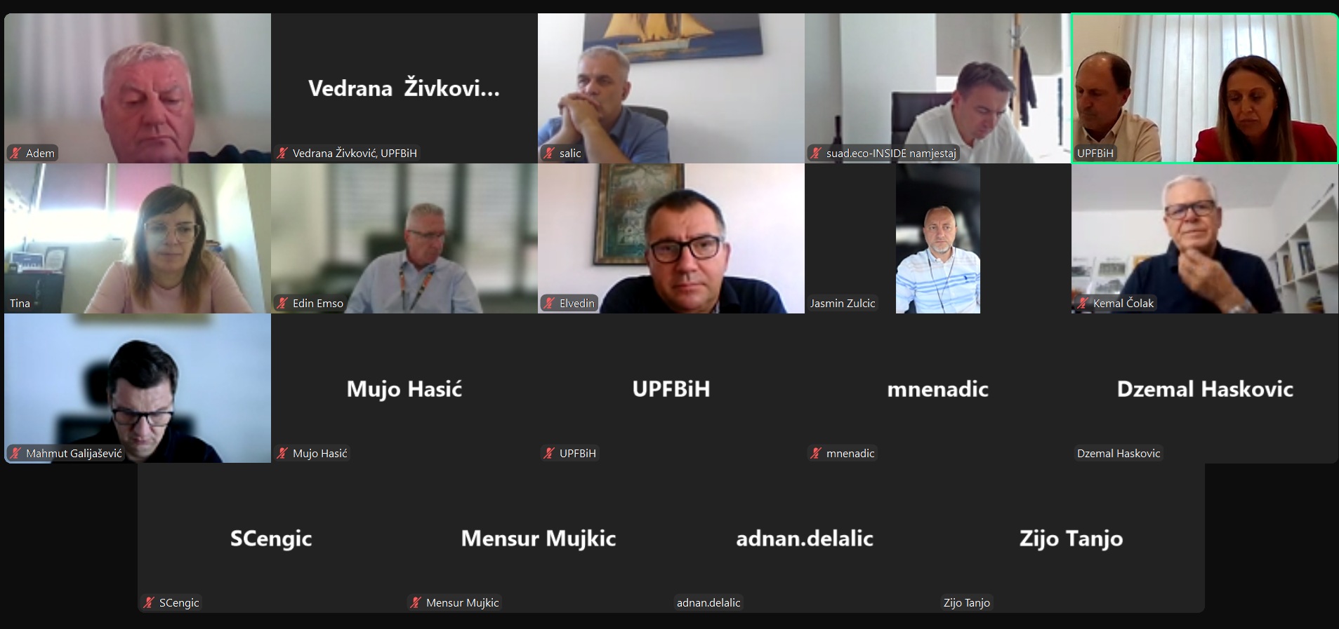 Održana sjednica Upravnog odbora UPFBiH