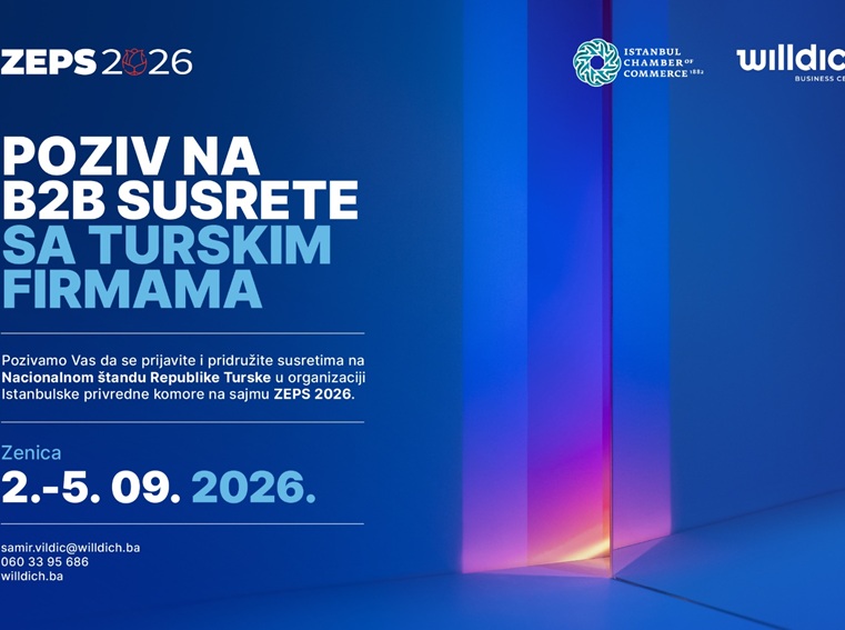 Poziv na B2B susrete sa turskim firmama – ZEPS 2026