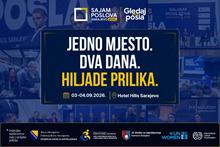  Više od 100 kompanija stiže u Sarajevo: Sajam poslova 3. i 4. rujna u Hotelu Hills 