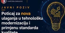 Objavljen javni poziv za malu privredu u KS: 1,8 miliona KM za ulaganja i modernizaciju