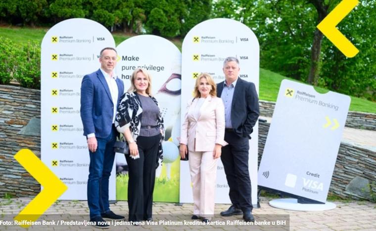  Predstavljena nova i jedinstvena Visa Platinum kreditna kartica Raiffeisen banke u BiH 